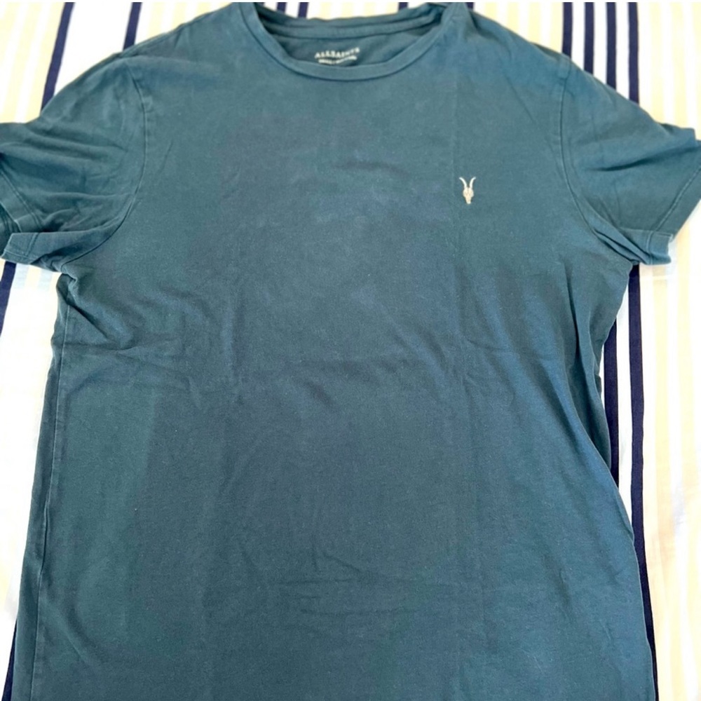 All Saints Tonic Crew T-Shirt-Blue